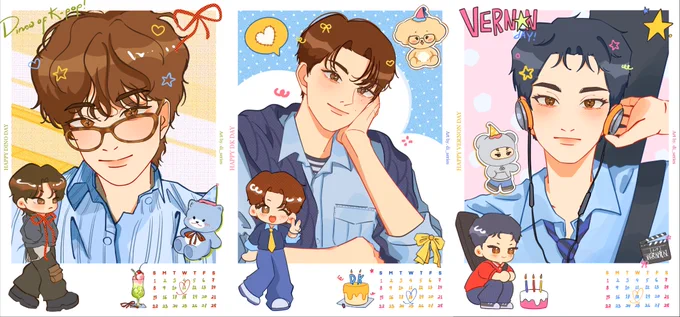 completed february boys 🎂(ᵔᗜᵔ) !! yeay 