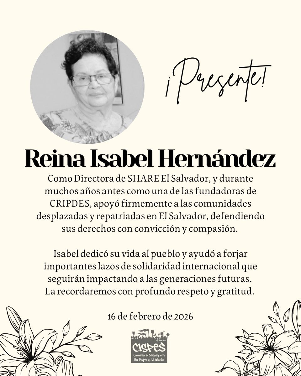 CISPES solidarity tweet media