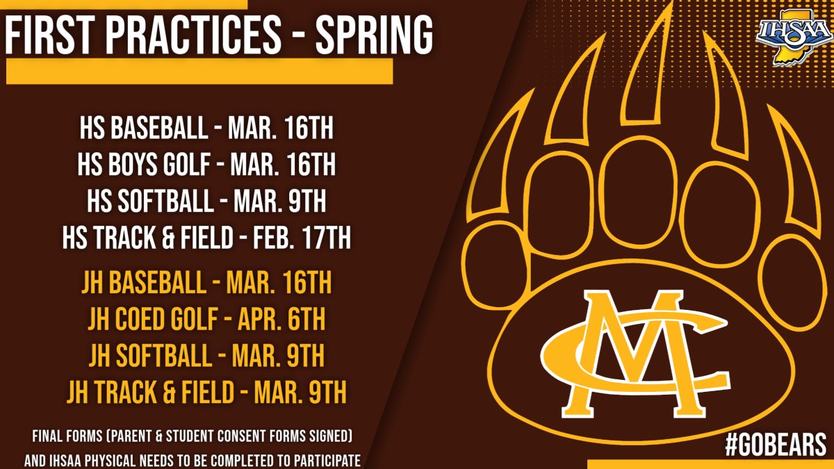 Monroe Central Golden Bears tweet media