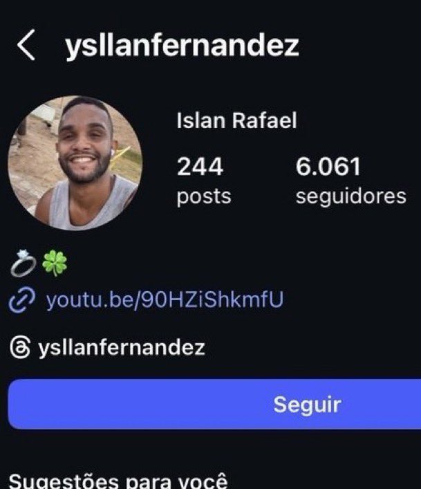 🚨ATENÇÃO: Após dar uma entrada forte em Neymar, o jogador Islan, do Velo Clube, teve sua conta no Instagram derrubada.