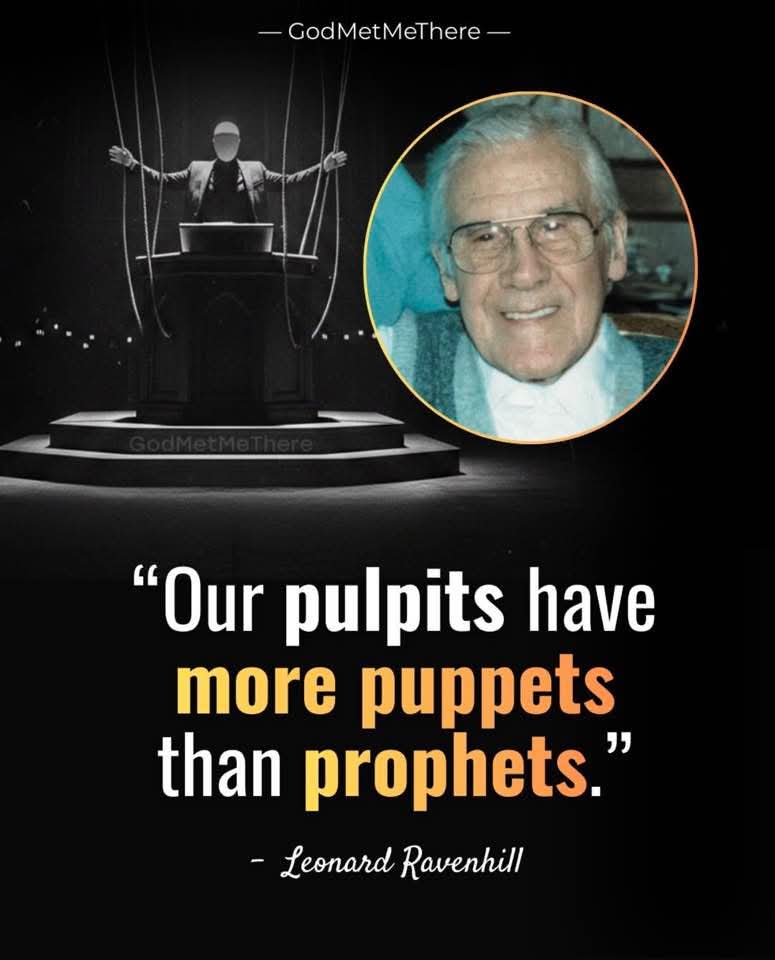 If your pastor is preaching for you to seek the same three things Satan tempted Jesus with in the wilderness.  Prosperity, Health and Power ..... Run, Run, Run