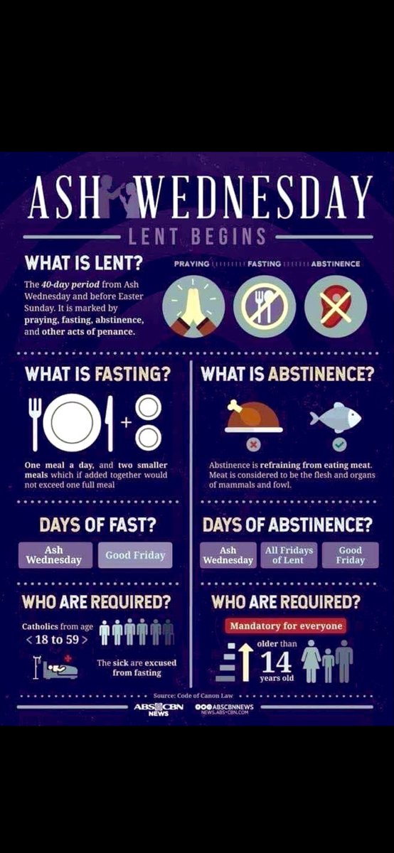StFrancisPG's tweet photo. Lent begins tomorrow…the period of preparation marked by prayer, fasting, abstinence and penance. https://t.co/PilOEuEqCV