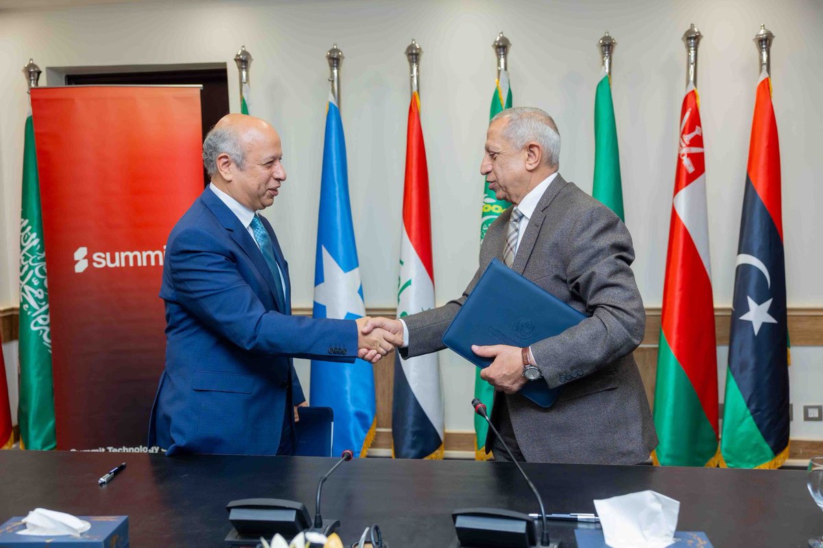 SummitTecnology's tweet photo. Summit Technology Solutions signs an MoU with Arab Academy for Science, Technology and Maritime Transport (AASTMT) to advance collaboration in IT, Cybersecurity, Cloud &amp; AI empowering future-ready talent and driving digital transformation.

#StrategicPartnership #AI https://t.co/YuithePv5K