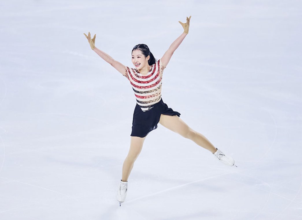 ami nakai just made history and became the fourth japanese woman to land a triple axel at the olympics after midori ito, mao asada, and wakaba higuchi!