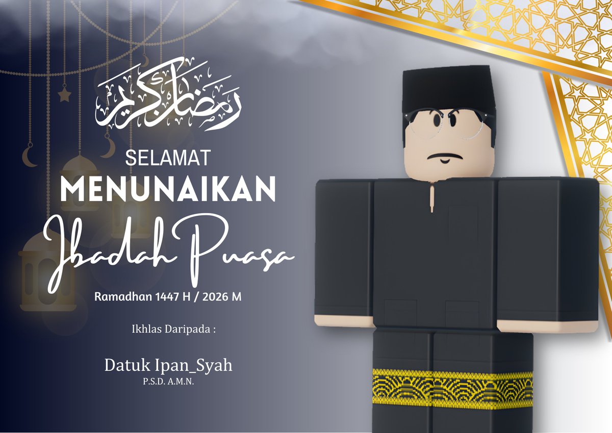Salam ramadhan semua!