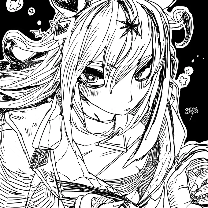 三旦落描きユニ 