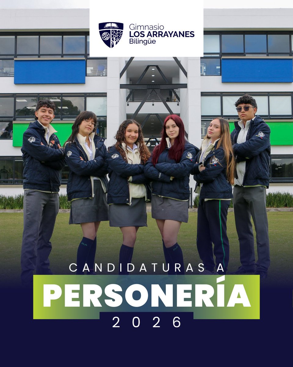 LosArrayanes_'s tweet photo. Las grandes transformaciones comienzan cuando alguien decide dar un paso al frente. 💙 Presentamos a los candidatos a Personería 2026: jóvenes con visión, carácter y un firme compromiso con nuestra comunidad. ¡Listos para proponer y transformar!📢🗳️

#SomosGLA #SoyArrayanes https://t.co/rrUHQSZB2J