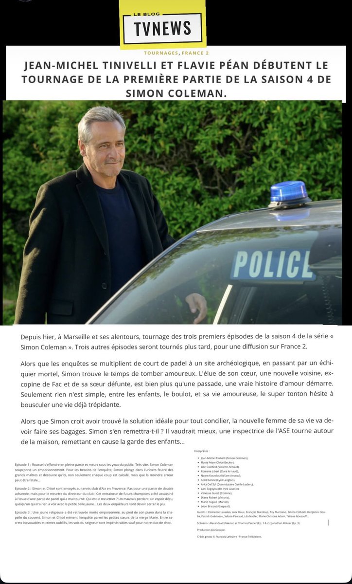 #simoncoleman en tournage .. 😊😊😊#serie #tv #fiction <a href="/FranceTV/">France tv</a>  #tinivelli ❤️🌸