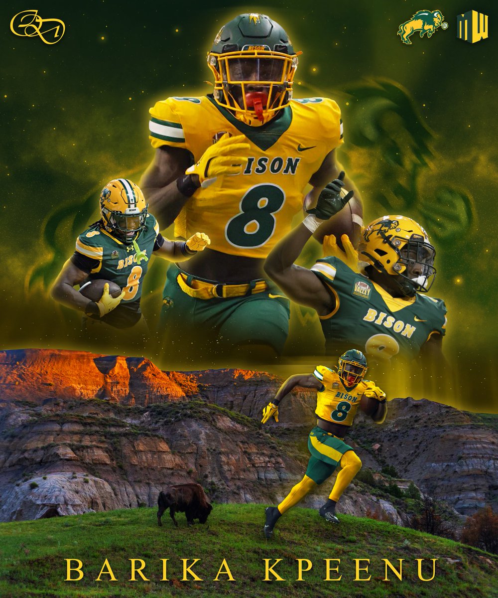 OzenbaughDesign's tweet photo. Barika Kpeenu | NDSU joins the MW‼️ https://t.co/KMX0pz23Oh