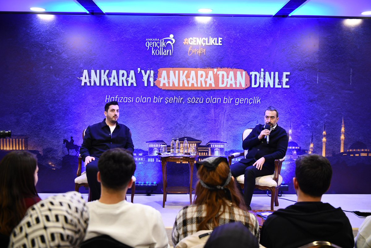 AkpartiAnkara's tweet image. İl Başkanımız @hakanhanozcan AK Gençlik Ankara tarafından düzenlenen “Ankara’yı Ankara’dan Dinle” programına katılarak gençlerimizle bir araya geldi.

#GençlikleBaşka