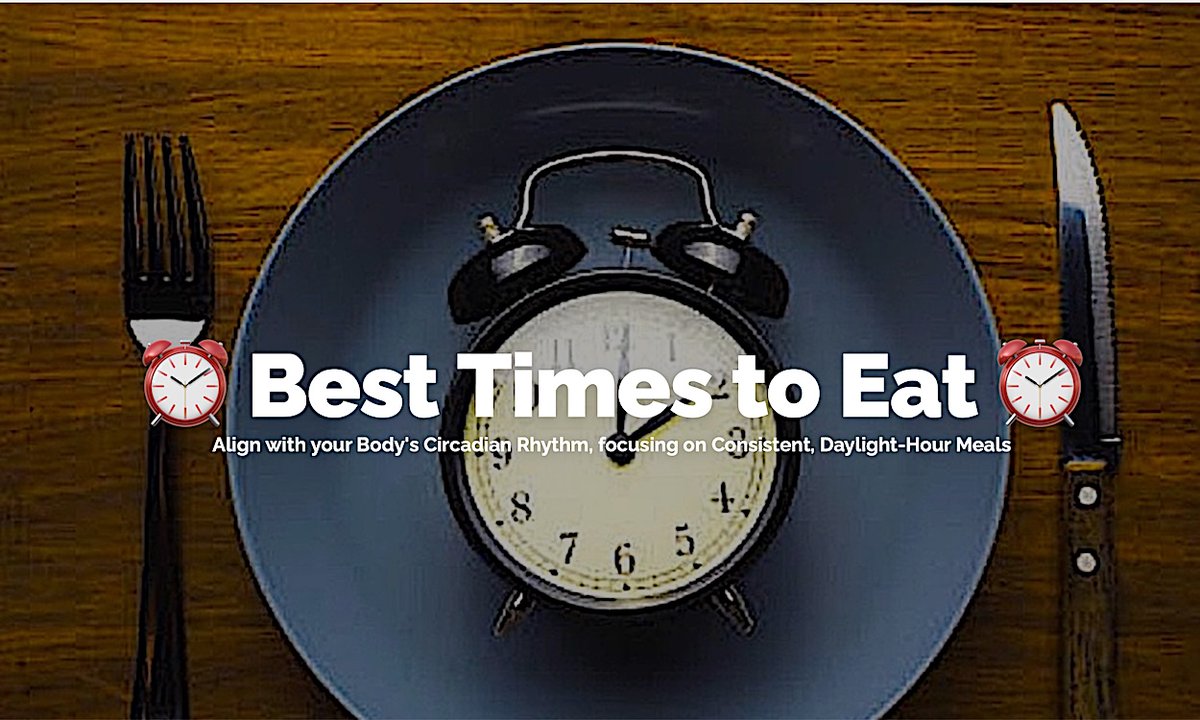 HealthylifehowC's tweet photo. .
❤️ 🍽️ ⏰ https://t.co/fUgJLVPfc0 ⏰ 🍽️ ❤️
for optimal health and metabolism is During Daylight Hours, aligning with your body’s natural Circadian Rhythm
⭐ 💥 💥 https://t.co/9ZGtFDZzy8 💥 💥 ⭐
#BestTimeToEat #CircadianRhythm https://t.co/LiiTCCgqQU