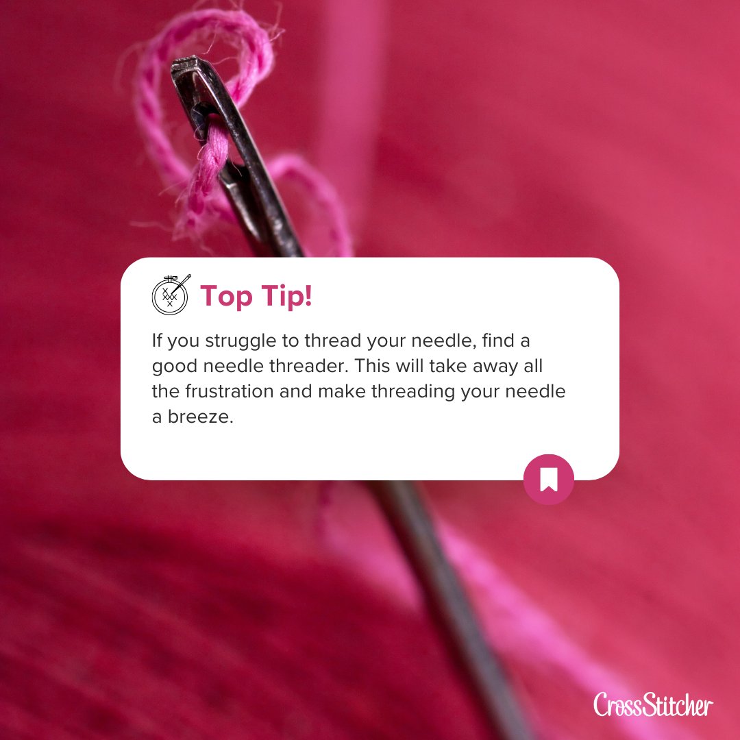 Struggling to thread your needle? You’re not alone! 🪡

A good needle threader takes away the frustration and makes threading a total breeze.

#xstitching #toptiptuesday #crossstitchtips #crossstitch