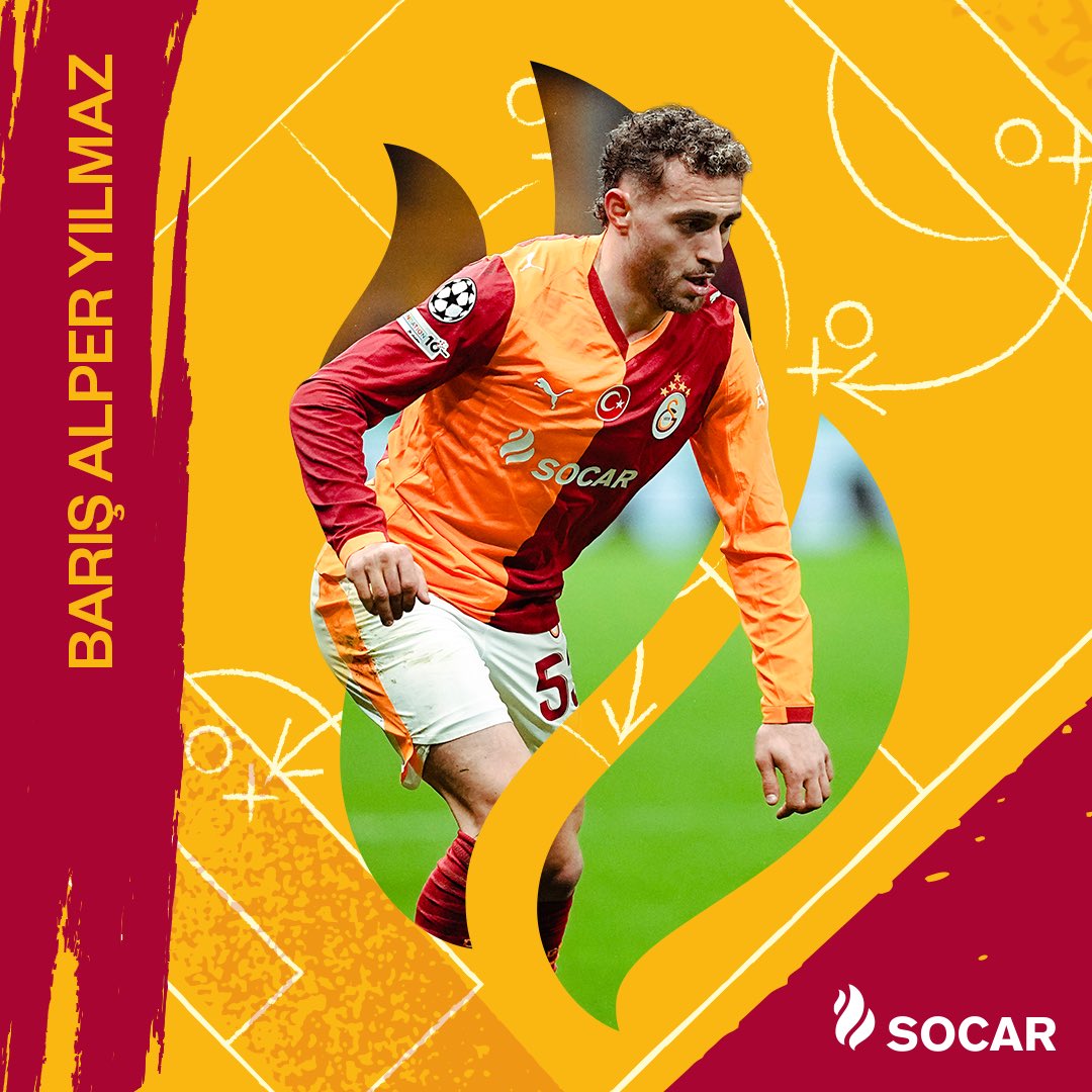 Enerjisiyle parlayanlarda bu gecenin ismi Barış Alper Yılmaz, Galatasaray’ın enerji sponsoru SOCAR! 🔥 <a href="/SOCAR_Turkiye/">SOCAR Türkiye</a>