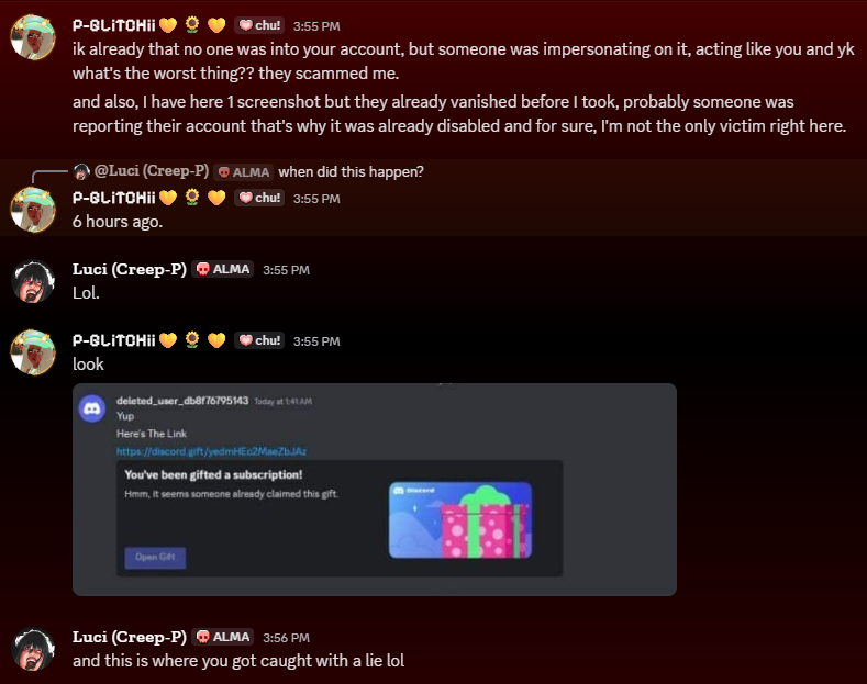 🥩 LUCI (CREEP-P) @ DO NOT DISTURB OUT NOW! 🥩 tweet media