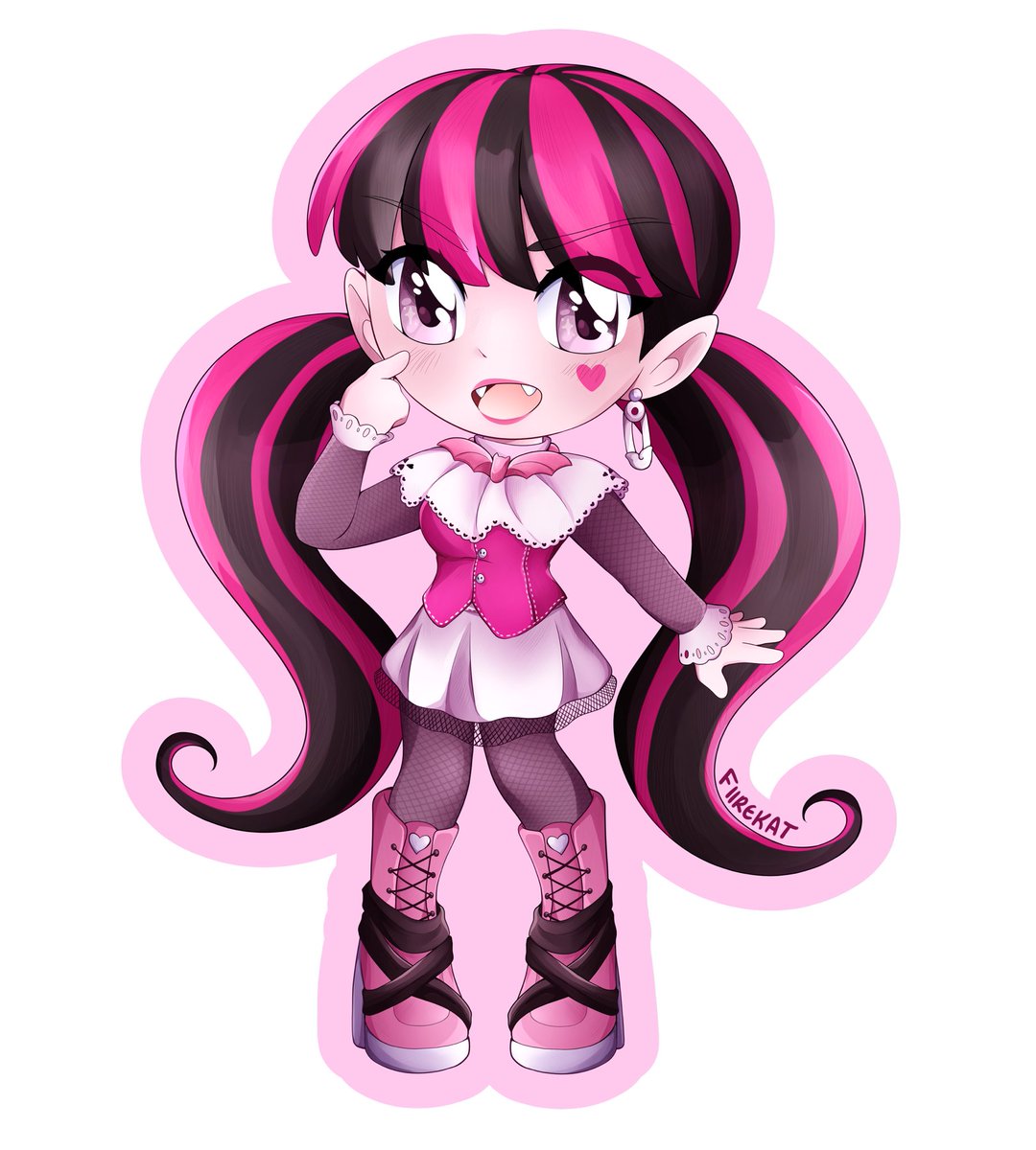FiireKat's tweet photo. Draculaura 💕✨ #monsterhigh https://t.co/hwOLYYIst3