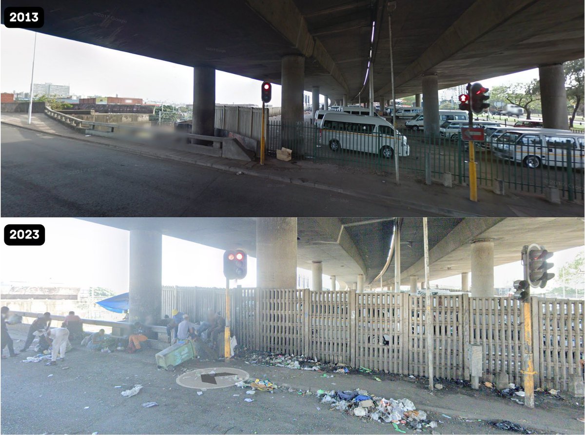 Elijah14153245's tweet image. RT @durbsrewind: Che Guevara Rd, Durban.
2013 vs 2023.