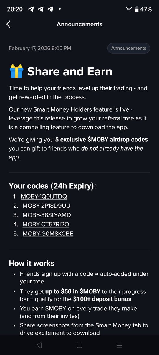 Technosevernet's tweet photo. $MOBY #AIRDROP ALERT! 🐋
 limited for 24 hours! 
Use my invite to:
Get $50 in $MOBY instantly
Qualify for $100+ deposit bonus 
Redeem your code "moby app"
Then go to Rewards → Airdrop
MOBY-1Q0IJTDQ
MOBY-2P18D9UU
MOBY-88SLYAMD
MOBY-CT57RI2O
MOBY-G0M8KCBE
#BTC
#crypto https://t.co/o1S7HwA2zx