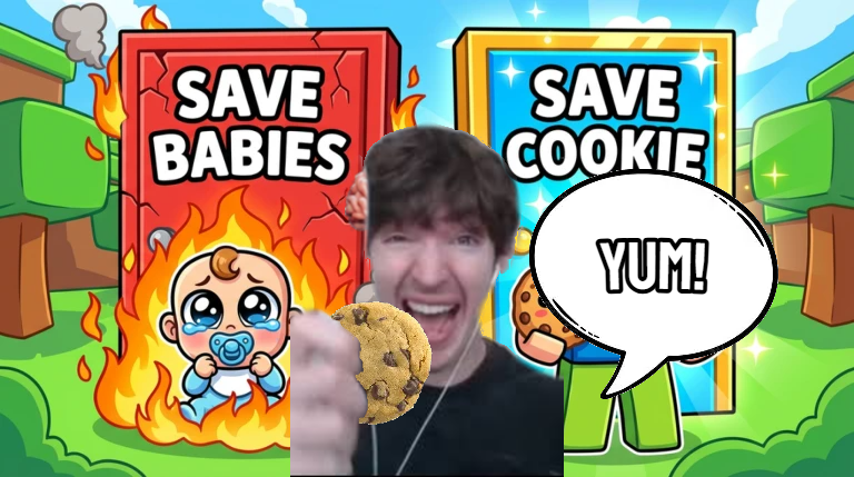 mababymgames's tweet photo. @AlbertsStuff  albert loves his cookie in my new yt thumbnail 😁😁😁😁 #Cookie https://t.co/wUpaPrAyfS