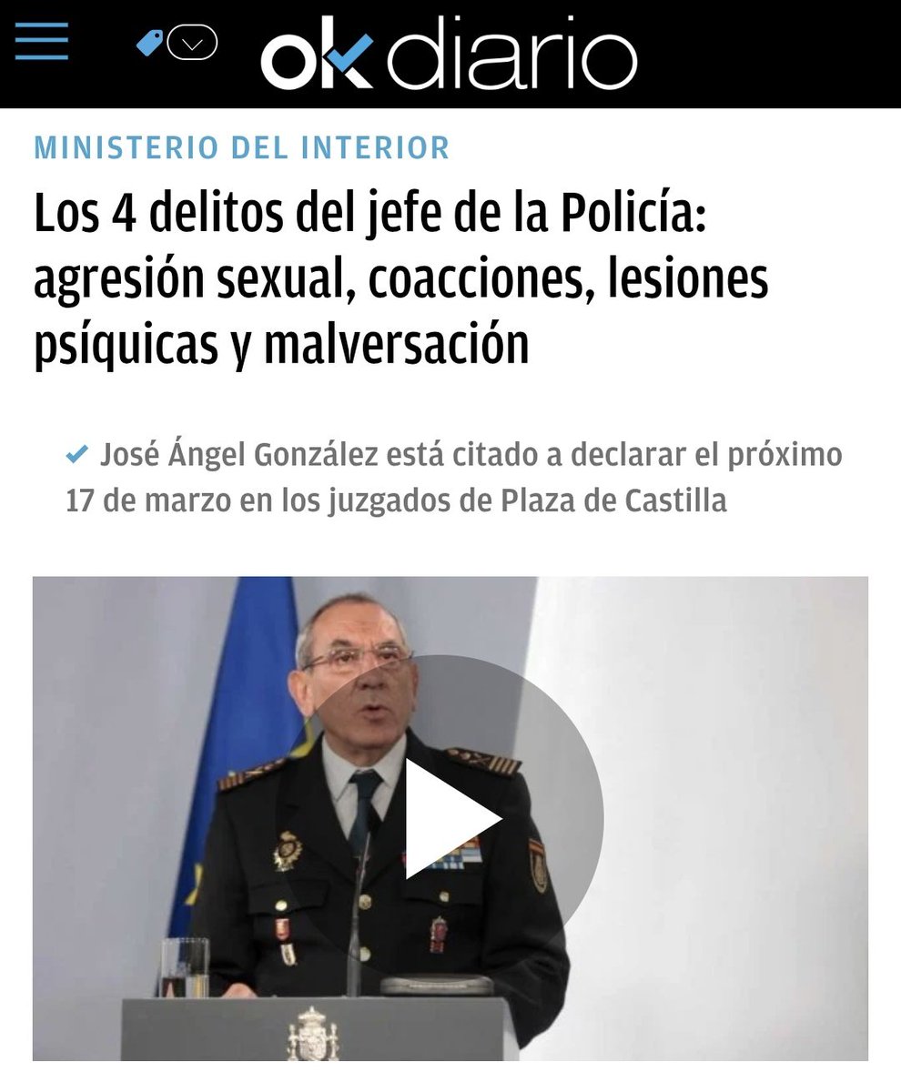 Mientras el máximo jefe de la Policía se dedicaba a utilizar al servicio de asuntos internos y al de régimen disciplinario para perseguir a <a href="/guidoprincesa/">Samuel</a> por dar charlas de seguridad, él se dedicaba, supuestamente, a acosar, malversar y agredir sexualmente a una subordinada.