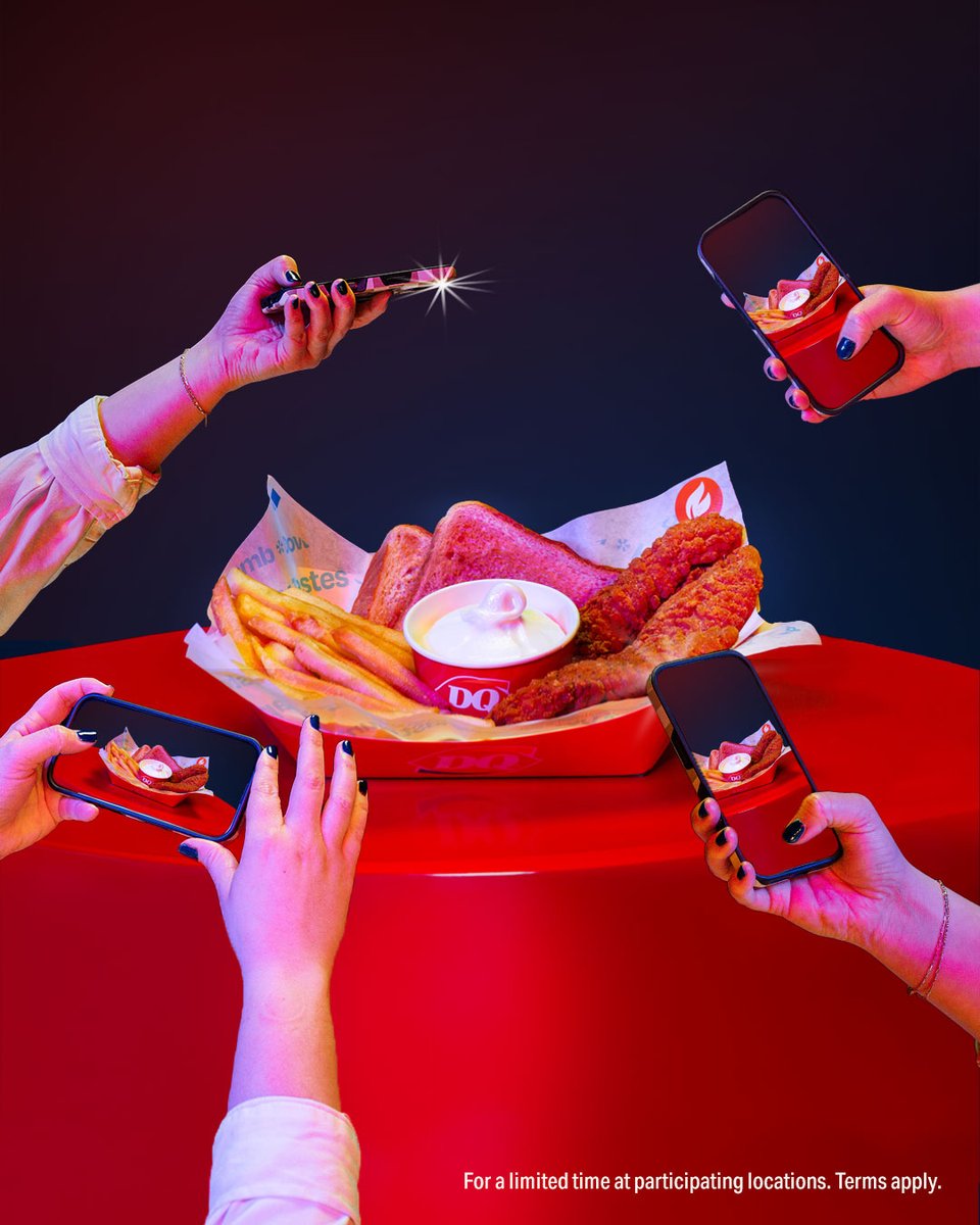 DairyQueen's tweet photo. There’s no bad angles of the $6.99 FlameThrower Chicken Strip Basket. https://t.co/nWUEhX8lfn
