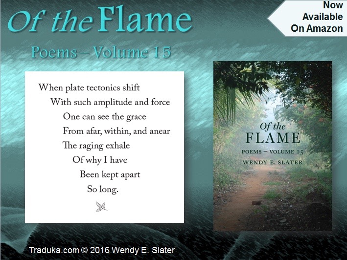 The #Traduka Wisdom #Poetry Series® was written to bring shamanic #healing to each reader in a unique &amp; profound way.

Start your #spiritualjourney here: books2read.com/OftheFlame

#bookshelf #spiritualawakening #giftideas #awakening #lightworker #poems #poetrybook