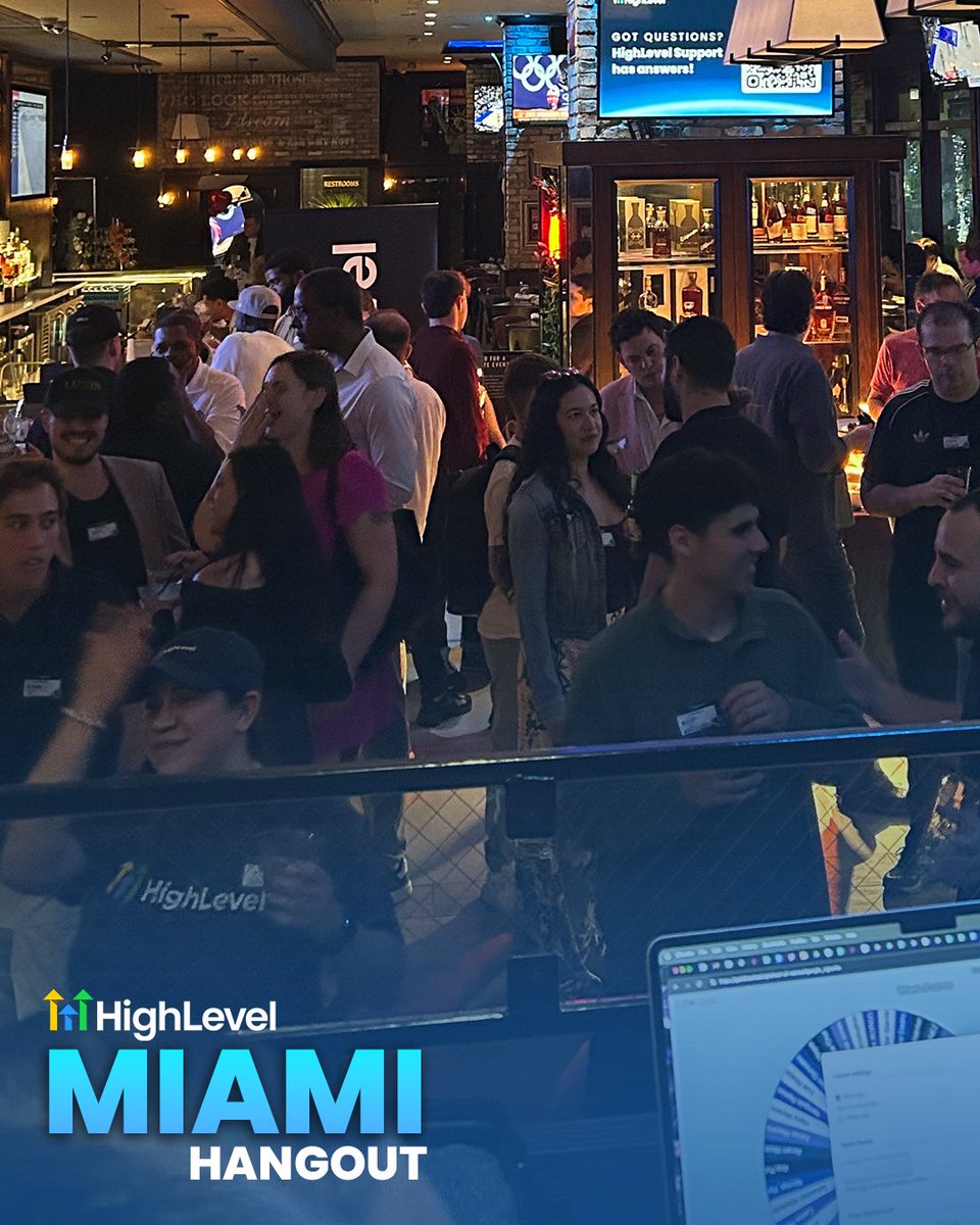 gohighlevel's tweet image. Online connections are powerful.
In-person conversations? Next level.

Miami Hangout proved exactly what we've been saying: this ecosystem isn’t just about productivity... it’s about the people. 💙

Where will we see you next? 

#HighLevelHangout #HighLevel #BusinessCommunity