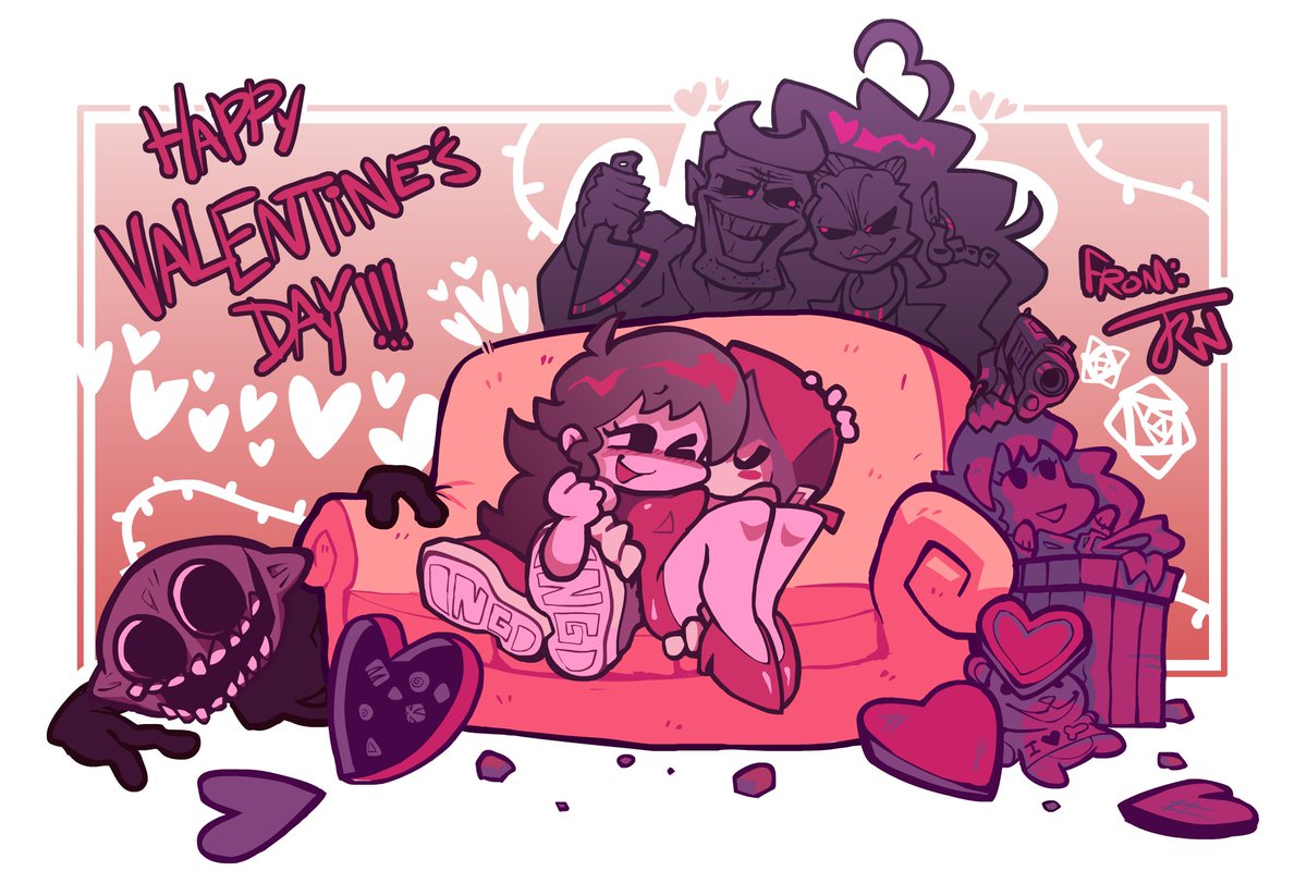 happy (Very Late) funkin valentines !! #fridaynightfunkin #FNF