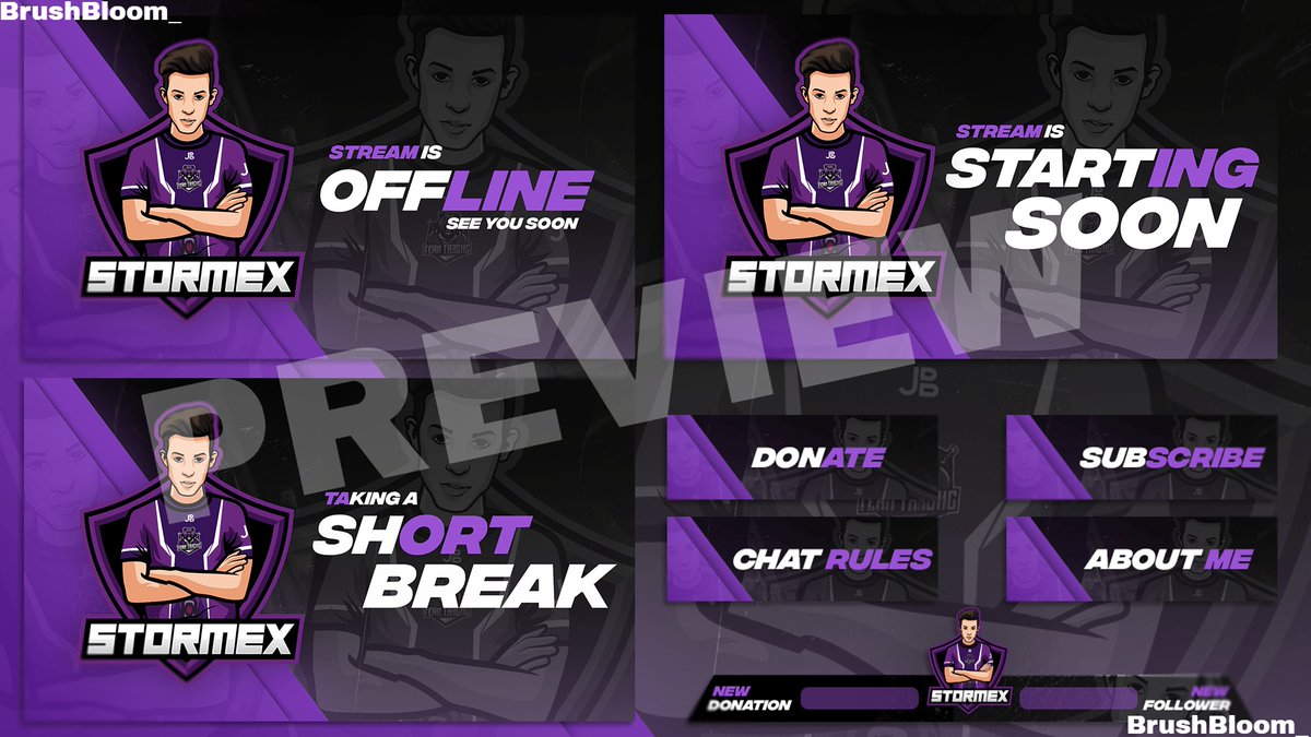 BrushBloom's tweet photo. If anyone needs this type of pack like logos, banners, screens, panels etc, my DM's are open dm me #pack #overlay #streamerpack #panels #banners #livescreens #logos #design #artist #streamscreens #fullpack #paiddesign #promotions #Commission #ArtbyBrushBloom #ghost #DMopen #Logo https://t.co/FOF6O8murm