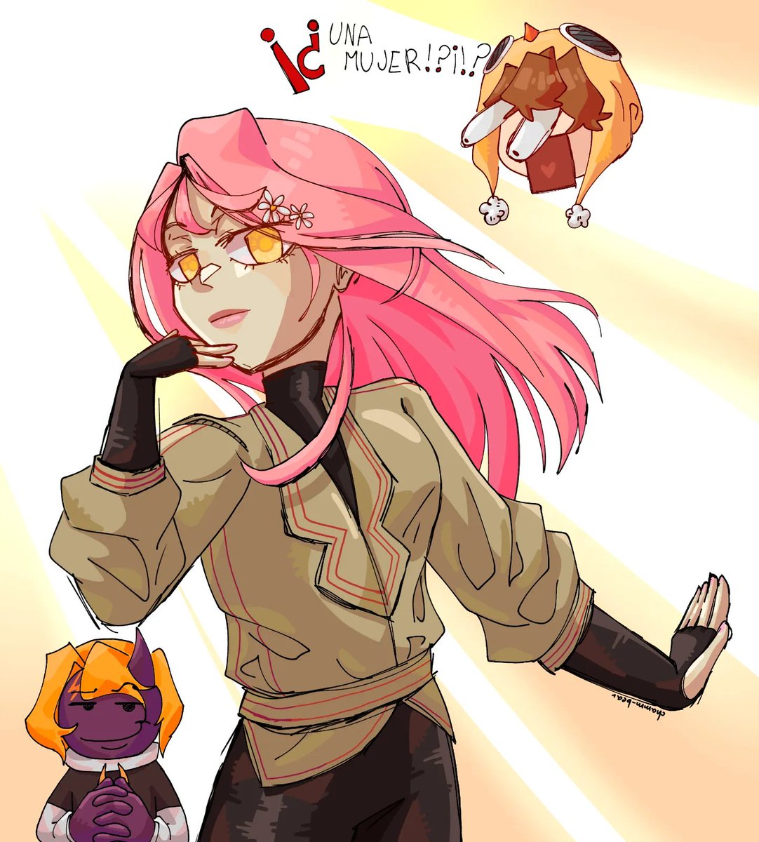 UNA MUJERRR?!?!??!!! 😨‼️🔥🔥🗣️👀 #JustNovaFanart #capitangatofanart #MagmaBoiFanart #MinecraftSaga