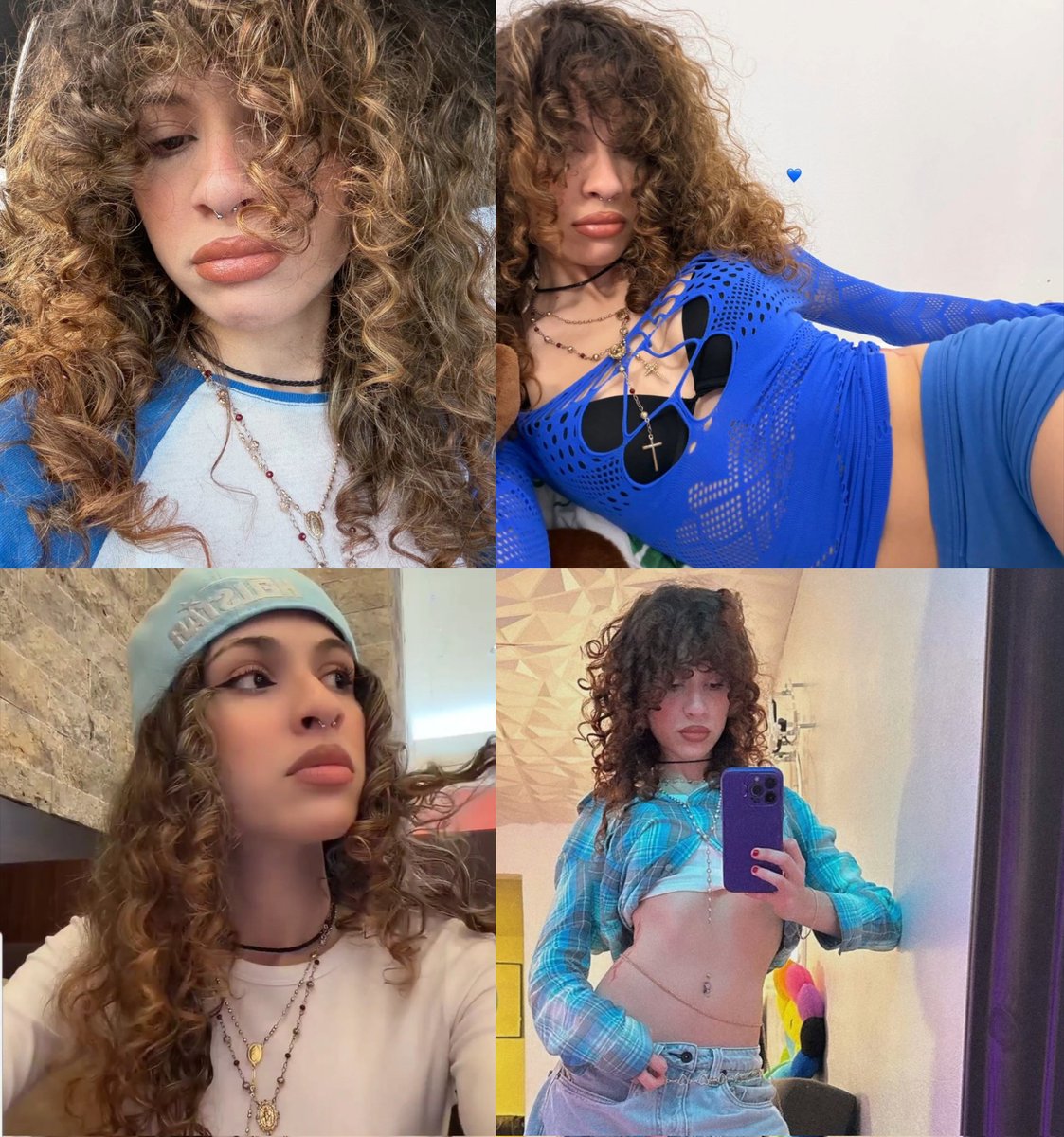 El azul le queda tan lindo Dios