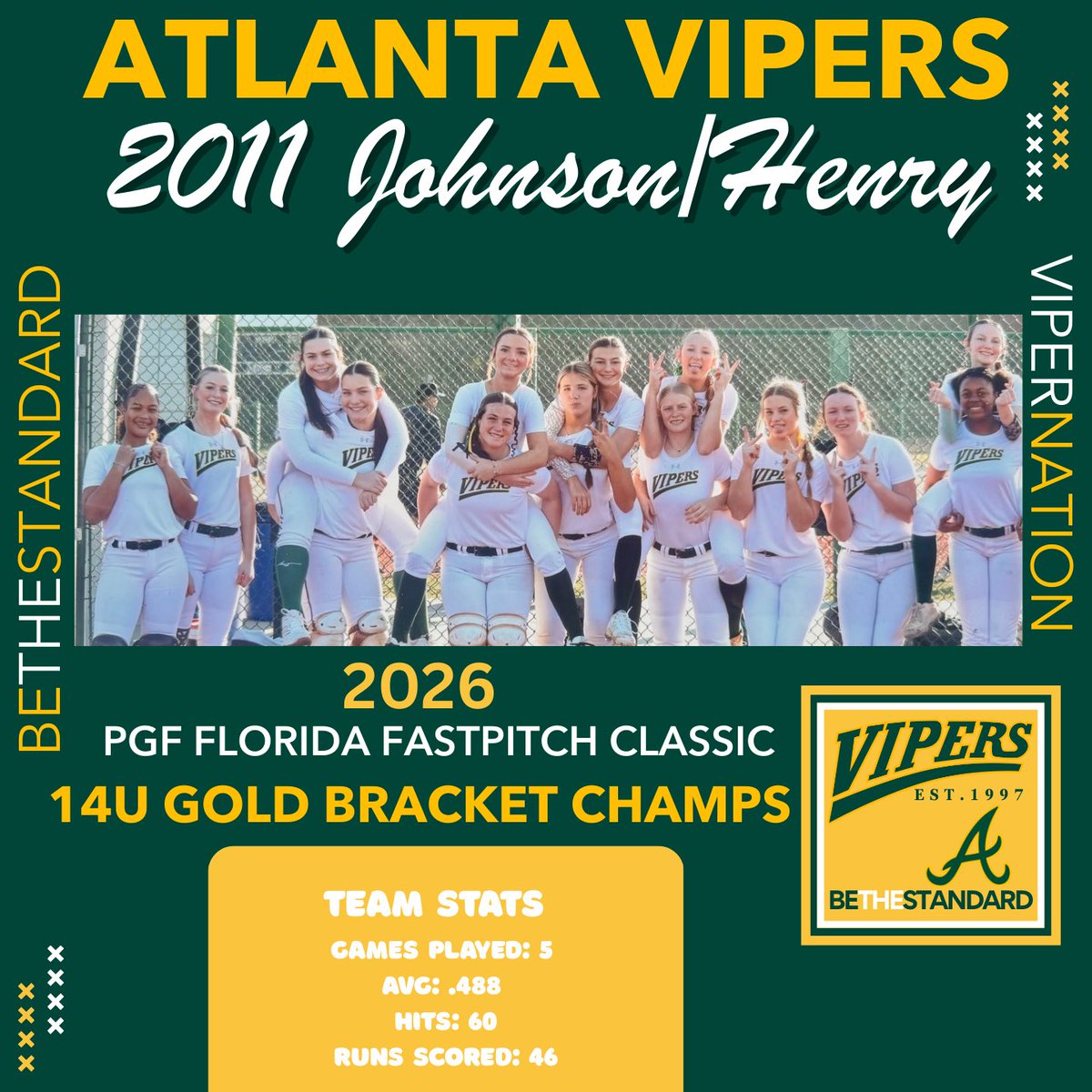 Atlanta Vipers Johnson/Henry tweet media