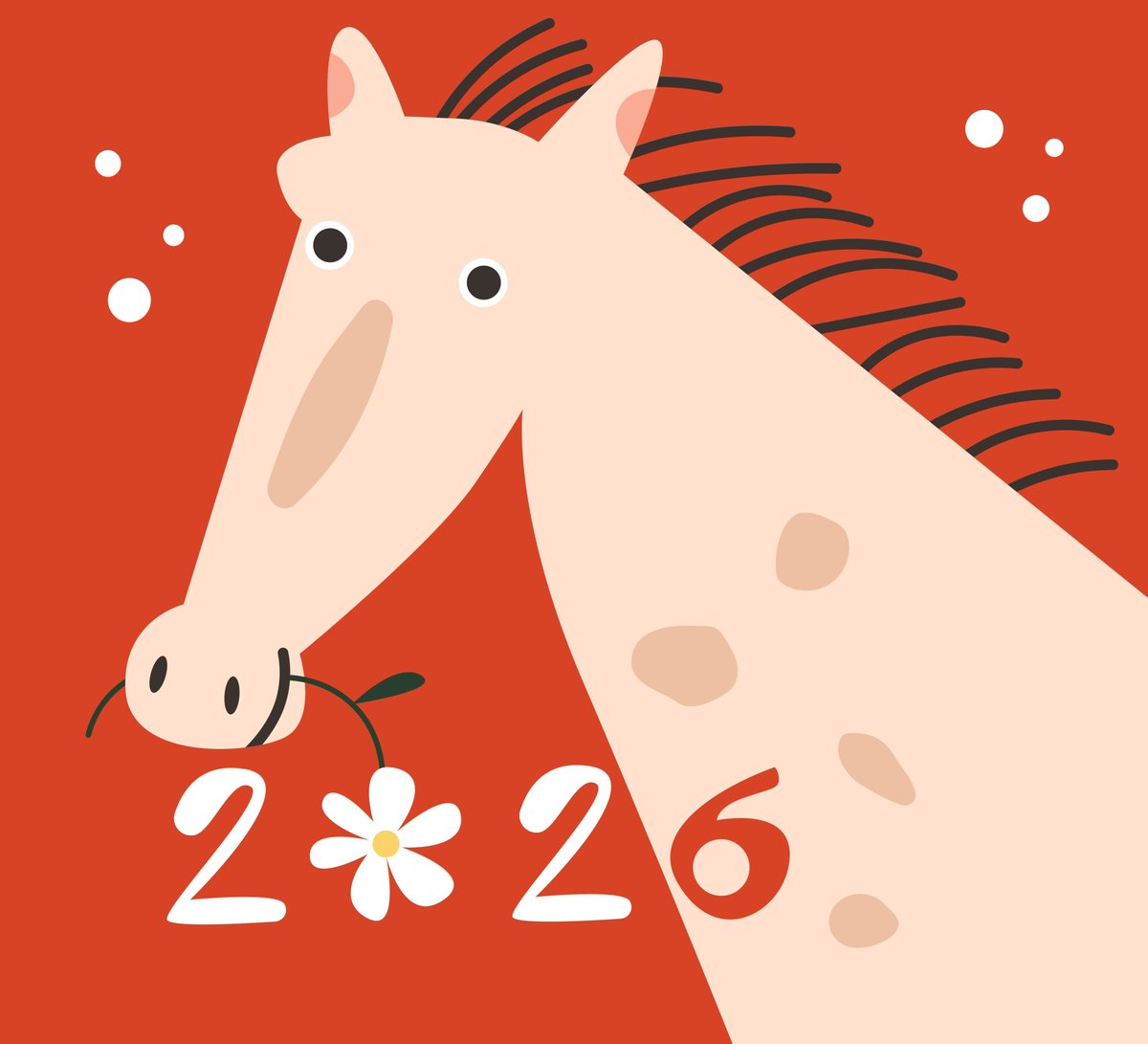 MonikaLemi's tweet photo. Chinese New Year has arrived. I tried to create a symbol of the year, the red horse, in a symbolic and concise way. https://t.co/zuE60fasBg

#editorialillustration #illustration #chinesenewyear2026 #redhorse🐎❤️🐎 #vectorillustration #commissionart https://t.co/7VeYxEeqTp