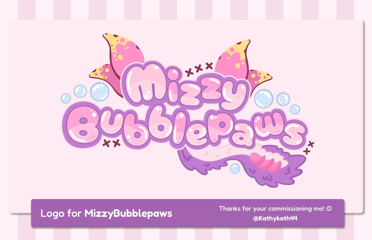 Logo for <a href="/MizzyBubblepaws/">Mizzy Bubblepaws (WIP) | Vtuber | Umbralive</a> 
Thanks for commissioning me! 🧡  

#Vtuber #CommissionsOpen #Vgen #VgenOpen