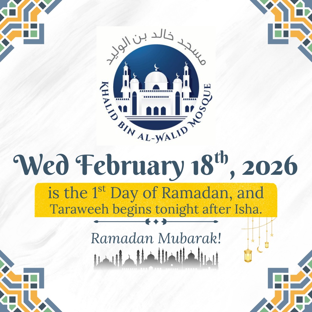 🌙🌙🌙🕌 The month we have been waiting for has finally arrived Alhamduillah!!

Wednesday, February 18, 2026 is the first day of Ramadan.
✅ Taraweeh begins tonight after Isha.
✅ Bring your family and friends. 

Ramadan Mubarak.

#ramadan  #ramadan2026  #ramadanmubarak #masjid