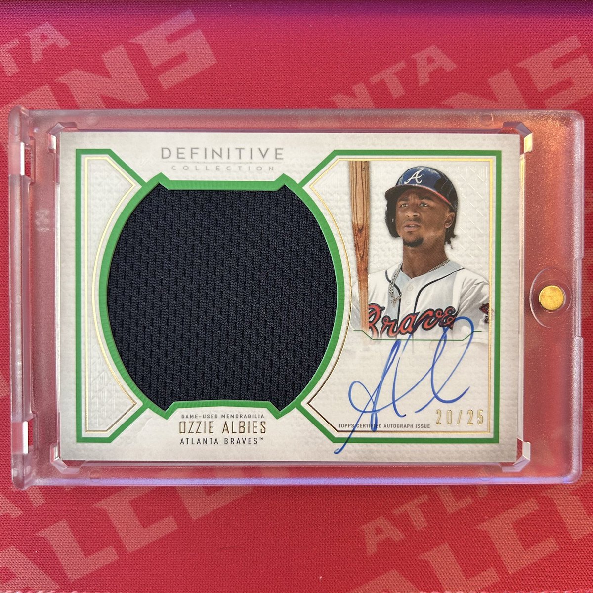 kp2_cards's tweet image. To get this account started the right way &amp;amp; with baseball season coming up - it’s time for a giveaway.

To enter…
1. Follow
2. Retweet this post
3. Reply and tag 3 friends on this post 

The winner will be chosen once we reach 500 followers

Ozzie Albies Game Used Patch Auto