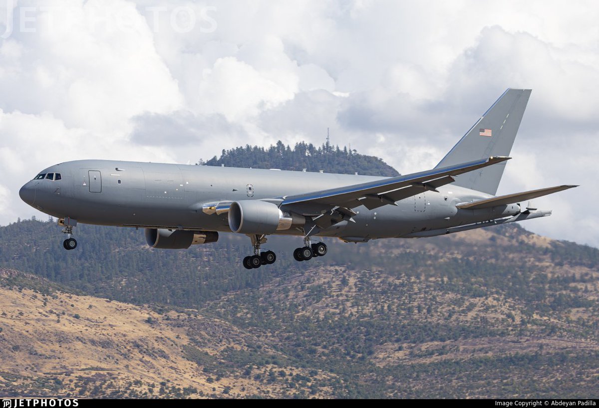 Flightwatcher1's tweet image. #USAF KC-46A Pegasus  
Código de llamada: DIRE50  
Matrícula: 22-46101  
Hex: #AE63D1  
Desde St. Croix 🇻🇮 y ya de vuelta tras una misión de reabastecimiento en vuelo por el Pacífico  
#USVI #SOUTHCOM #OpSouthernSpear
