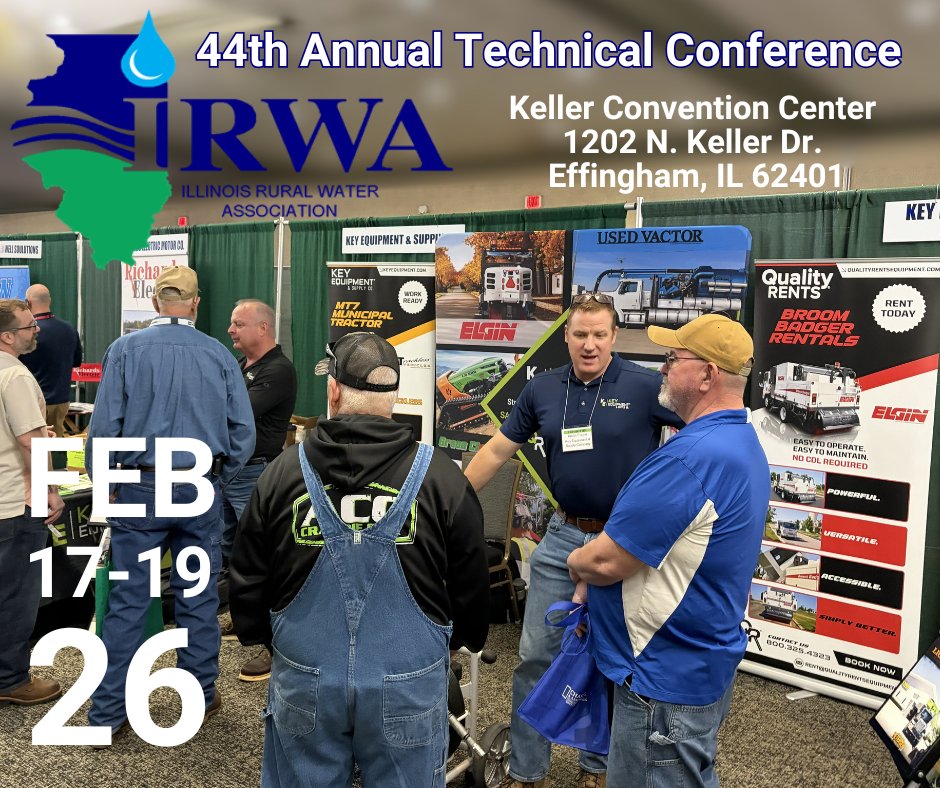 RentsInc's tweet photo. Wrapping up day one at IRWA — join us tomorrow when the show opens at 8:00 AM.
Stop by to see Kevin Smith (Quality Rents) and the Key Equipment team: Brad Franklin, Kevin Foppe, and Jeff Lamango.
#QualityRents #KeyEquipment #IRWA #Illinois https://t.co/XQD2XOVKjf