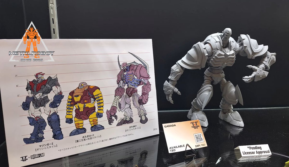 GokinMr's tweet photo. Toy Fair 2026 : Le Novità di Yotiro-Lab https://t.co/9p7Mj4xFTc #yotirolab #GoSaga #robot #anime #gonagai #MazingerZ #マジンガーZ #actionfigures #garadak7 #bossrobot #toyfair #ToyFair2026 https://t.co/7vGNDMGuuV