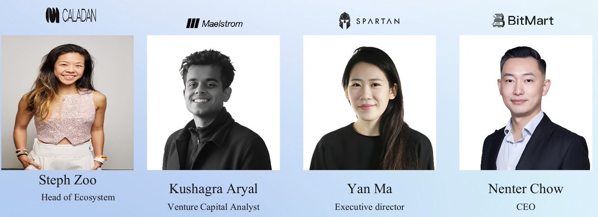 Excited to share the lineup at The Capital Summit
<a href="/CapSummitGlobal/">The Capital Summit</a> 

| 12:30 - 12:50 | Crypto M&amp;A Panel: 
"Beyond Tokens: The Shift to Ownership &amp; Exits

-Steph Zoo (<a href="/curiouszoo/">Zoo Monster</a> ), Head of Ecosystem at Caladan <a href="/caladanxyz/">Caladan</a> 
-Kushagra Aryal (<a href="/etherary/">kushagra</a> ), Venture Capital Analyst at