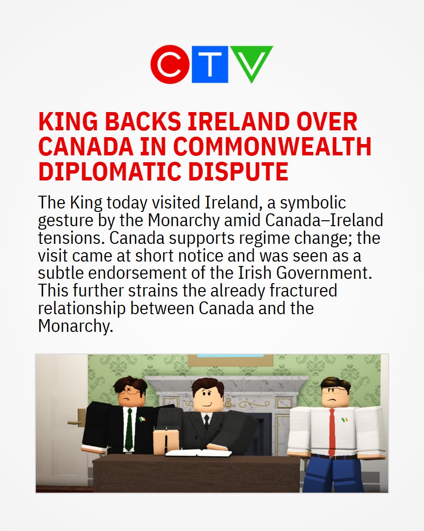 In a break with the tradition of releasing portraits for each Commonwealth realm prior to a coronation, the King has instead travelled overseas to visit Ireland. This trip comes amid ongoing Canada–Ireland tensions and is seen as a subtle endorsement of the Irish government.