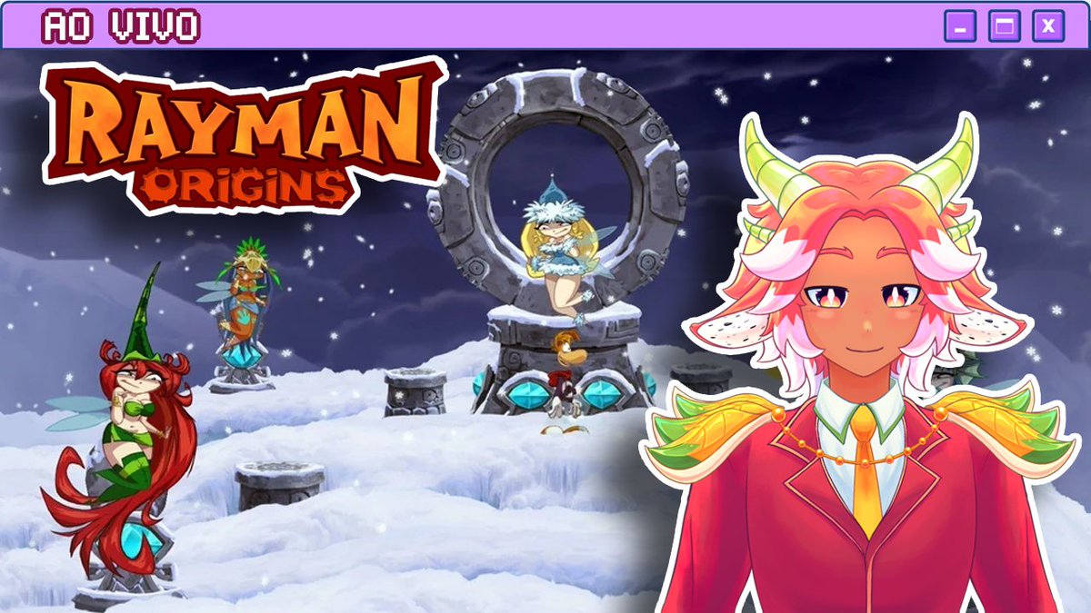 🍑🐲 Será que hoje iremos zerar Rayman Origins após ajudas as sa-FADAS??!! venham descobrir na minha livezita 🐲🍑

#vtuber #vtuberbr #pitaya #Rayman 
🟣🔴Hoje 17/02 as 19:00 (Links nos comentários 👇)