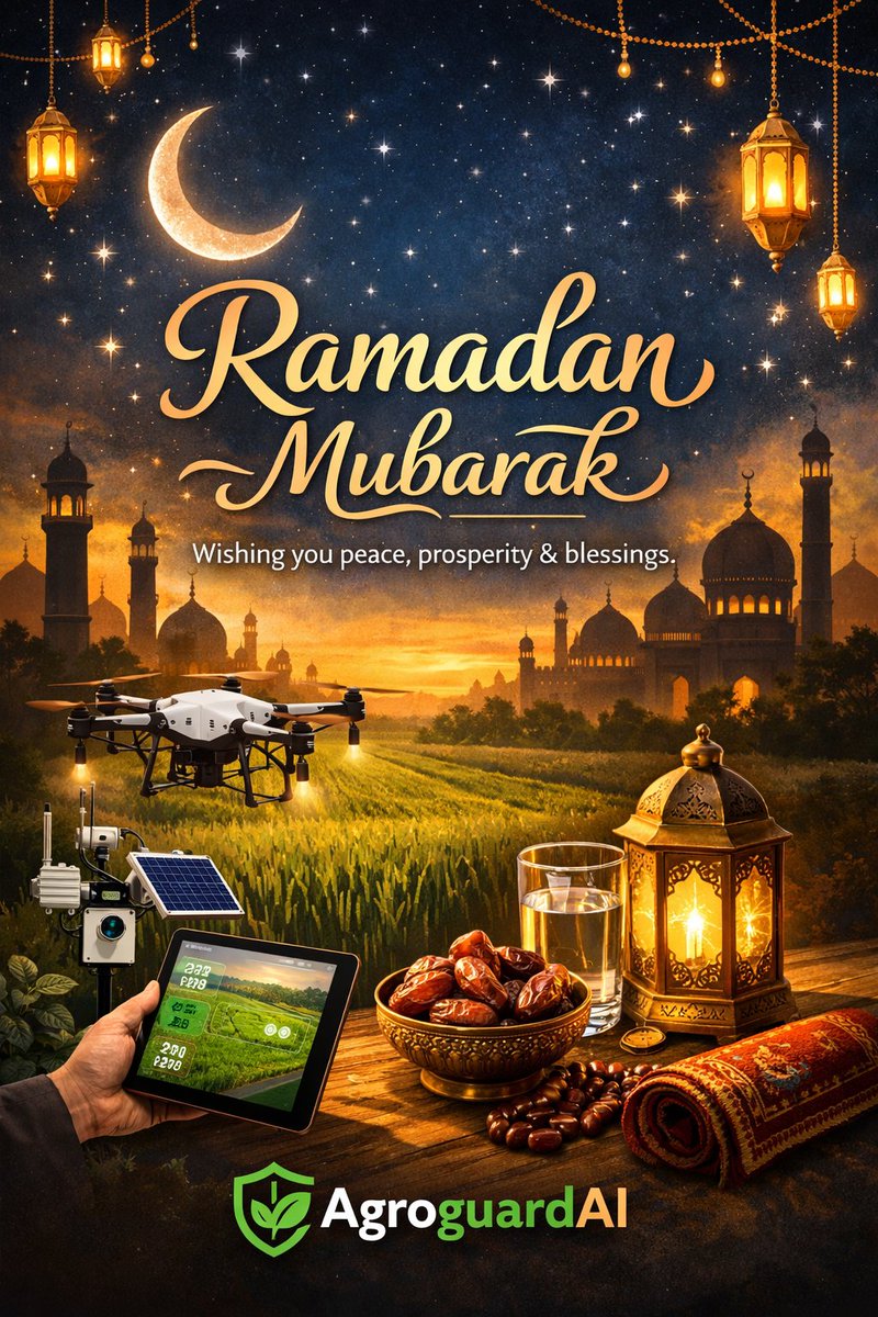 AgroguardAI's tweet photo. Ramadan Mubarak from @AgroguardAI 🌙
Praying for peace, strength, and abundant harvests across Africa and beyond. https://t.co/Zyzl701rfc