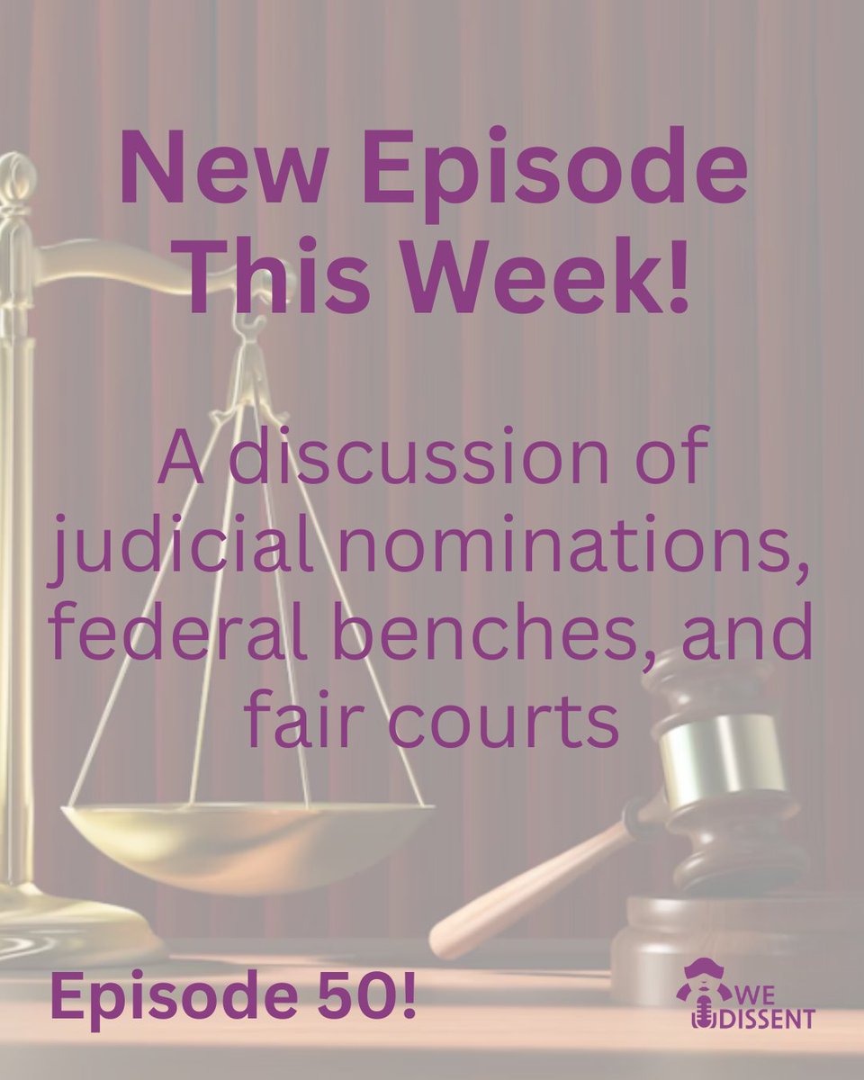 Episode 50 drops this week! Tune in to hear <a href="/nwlc/">National Women's Law Center</a>'s Alison Gill talk about judicial nominations.