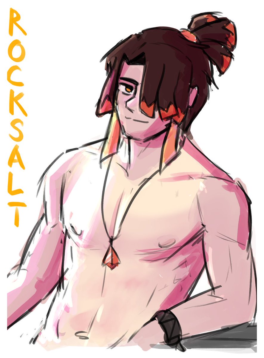 idk where his clothes went but hey, at least he's chilling
(fanart of <a href="/WafoBitz/">WAF🧇</a>'s OC)