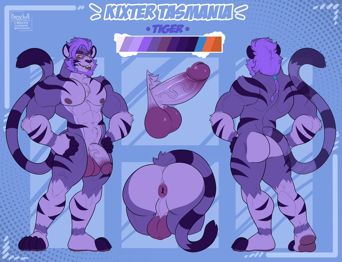 New reference sheet that i made for <a href="/PurpleRustle/">🌺The🌷Tasmanians🌺</a> 💜