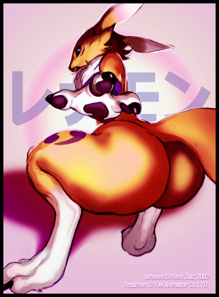 100% real vintage renamon art i made back in the day