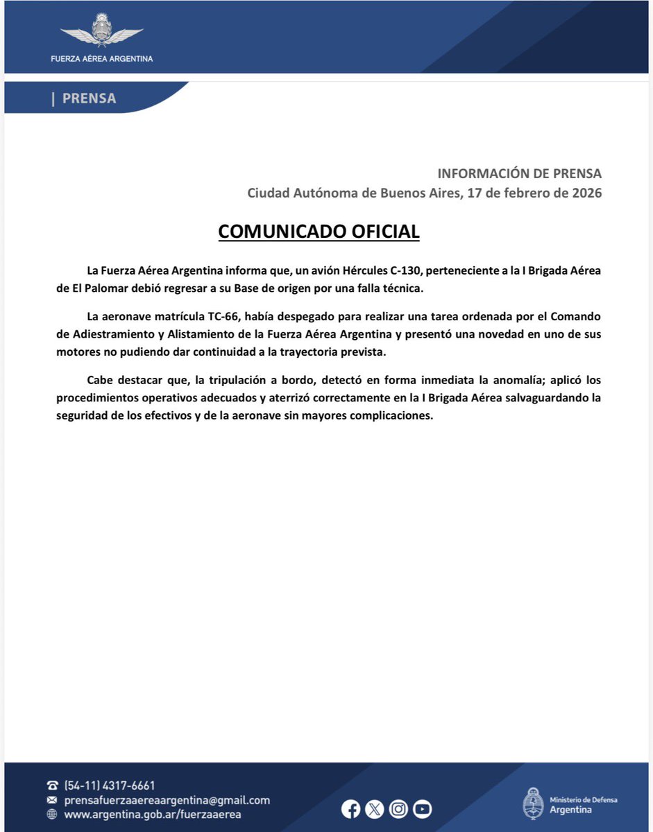 FuerzaAéreaArgentina (@fuerzaaerea_arg) on Twitter photo 