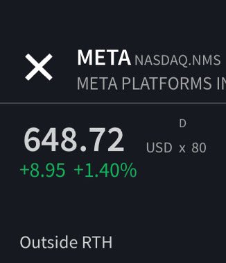 Banana3Stocks's tweet photo. $META

Another trade idea for this week for SUBSCRIBERS 🍇 from this morning 

$META $650 target 🎯, gonna open over $650 tomrw 

Not financial advice! https://t.co/hBFoewZBiD