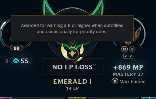 AFTER 348 RANKEDS.
Aegis of Valor popped.