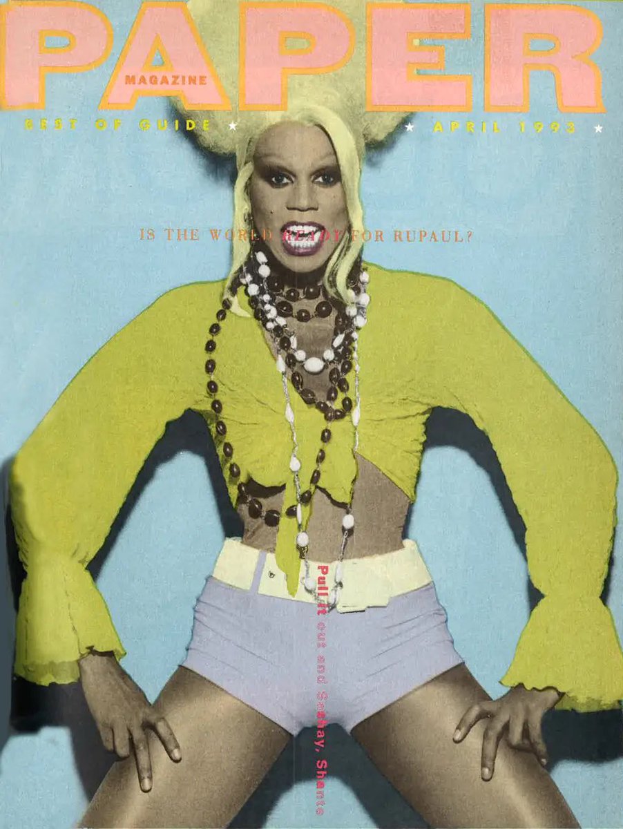 itssimplyangel's tweet photo. Rupaul on the 1993 cover of Paper Magazine https://t.co/ScP4MRqw0K